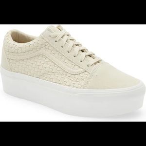 Vans Old Skool Stackform Sneaker- Micro Weave Ivory